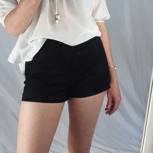 H&M black mini shorts size 4 NWT